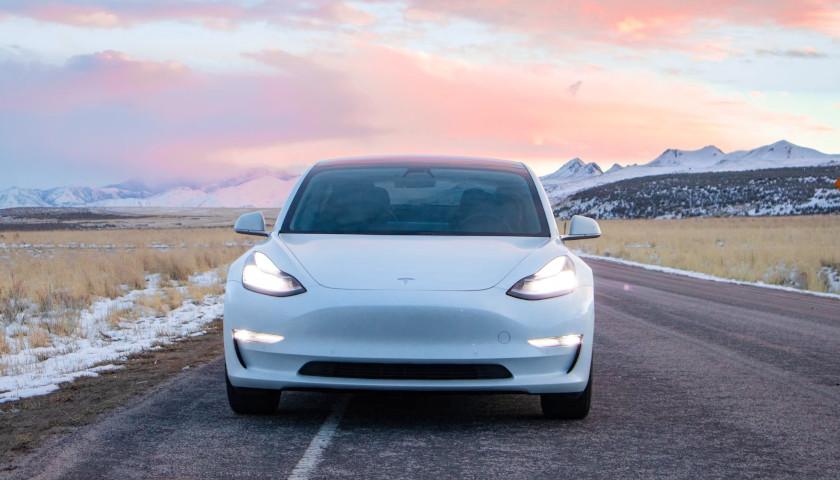 Tesla on Road