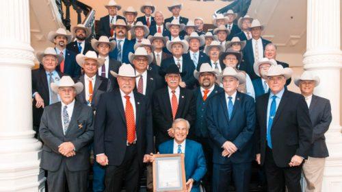 Sheriffs with Texas Gov. Greg Abbott