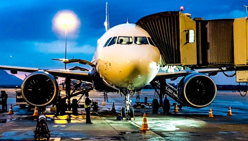 Plane at gate