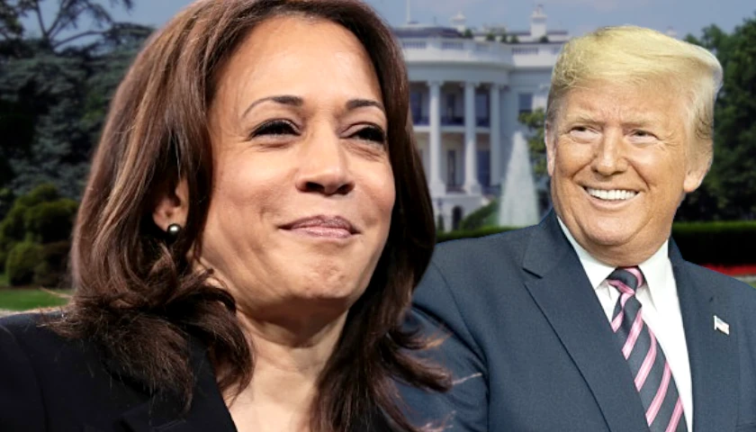 Donald Trump and Kamala Harris